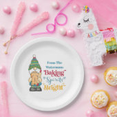 Backwaren Spirituosen Bright Cookie Weihnachtsfeie Pappteller (Party)