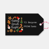 Backwaren Spirituosen Bright Lebkuchen Weihnachtsk Geschenkanhänger (Vorderseite (Horizontal))