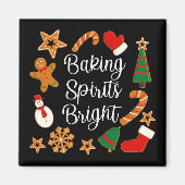 Backwaren Spirituosen Bright Lebkuchen Weihnachtsk Magnet (Vorne)