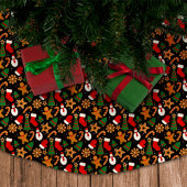 Backwaren Spirituosen Bright Lebkuchen Weihnachtsk Polyester Weihnachtsbaumdecke