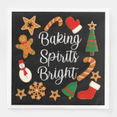 Backwaren Spirituosen Bright Lebkuchen Weihnachtsk Serviette (Vorderseite)