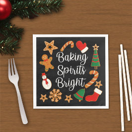 Backwaren Spirituosen Bright Lebkuchen Weihnachtsk Serviette