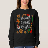Backwaren Spirituosen Bright Lebkuchen Weihnachtsk Sweatshirt (Vorderseite)