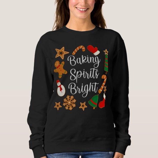 Backwaren Spirituosen Bright Lebkuchen Weihnachtsk Sweatshirt (Vorderseite)