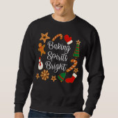 Backwaren Spirituosen Bright Lebkuchen Weihnachtsk Sweatshirt (Vorderseite)