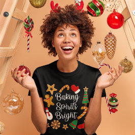 Backwaren Spirituosen Bright Lebkuchen Weihnachtsk T-Shirt