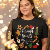 Backwaren Spirituosen Bright Lebkuchen Weihnachtsk T-Shirt