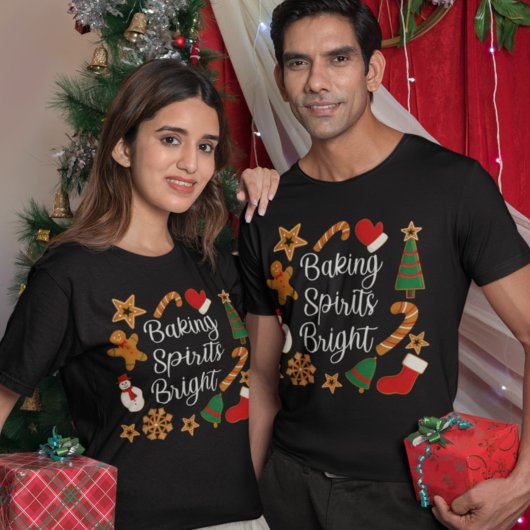 Backwaren Spirituosen Bright Lebkuchen Weihnachtsk T-Shirt