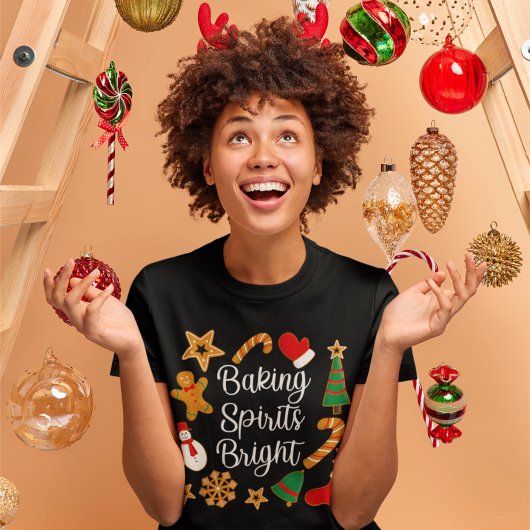 Backwaren Spirituosen Bright Lebkuchen Weihnachtsk T-Shirt