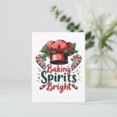 Backwaren Spirituosen Brillant Backen Koch Bäcker Ankündigungspostkarte (Stehend Vorderseite)