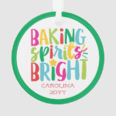 Backwaren Spirituosen Brillanter Koch Kochen Weihn Ornament (Rückseite)