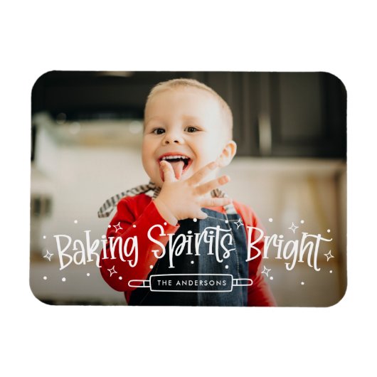 Backwaren Spirituosen Foto Magnet (Horizontal)