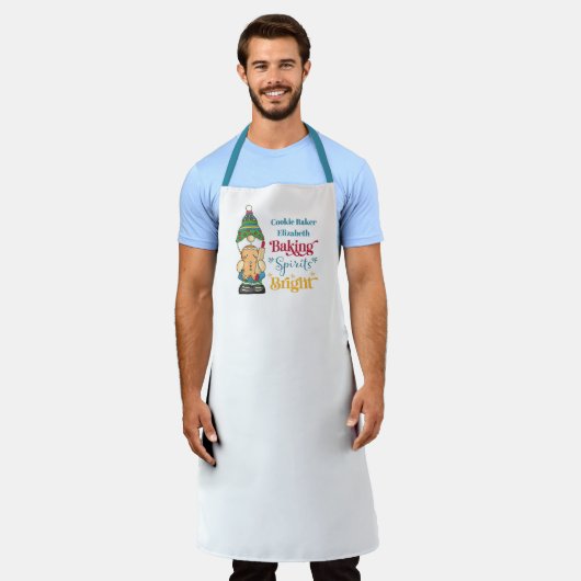 Backwaren Spirituosen Helle Weihnachtsfeiertage Schürze (Getragen)