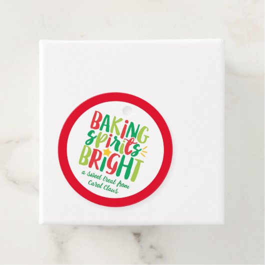 Backwaren Spirituosen Helle Weihnachtsfeste Lecker Geschenkanhänger (Beispiel)