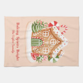 Backwaren Spirituosen Helle Weihnachtsgebäck Geschirrtuch (Horizontal)