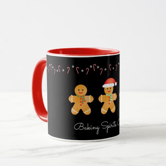 Backwaren Spirituosen Helles Lebkuchen Männer Tasse (Vorderseite Links)