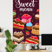 Backwaren Süßigkeiten Poster (Heimbüro)