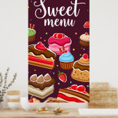 Backwaren Süßigkeiten Poster (Küche)