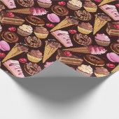 Backwaren Sweet Wrapping Paper Geschenkpapier (Ecke)