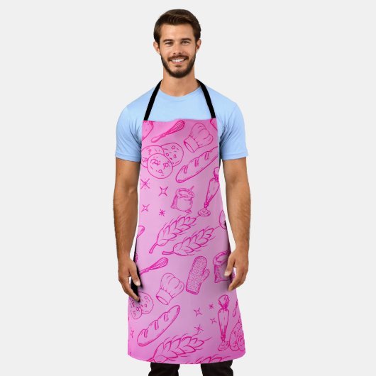 Backwaren und Kochgeräte und moderne Bäckereien Schürze (Getragen)