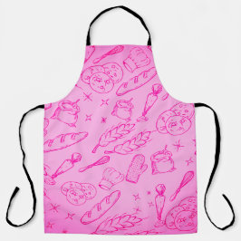 Backwaren und Kochgeräte und moderne Bäckereien Schürze