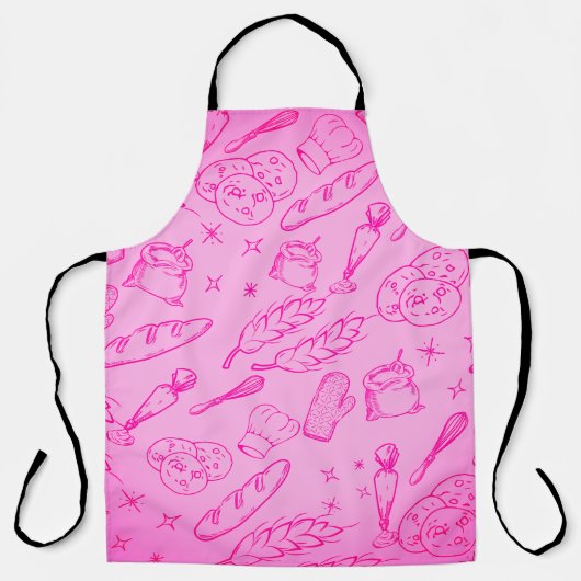 Backwaren und Kochgeräte und moderne Bäckereien Schürze (Vorderseite)