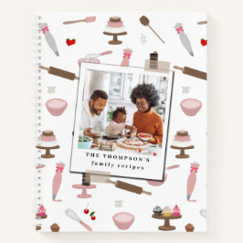 Backwaren und Kochgeschenke Familienrezepte Foto Notizblock