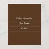 Backwaren und Konditorei Business Flyer (Hinten)