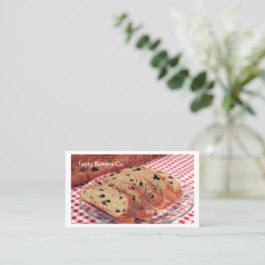 Backwaren Visitenkarte (Stehend Vorderseite)