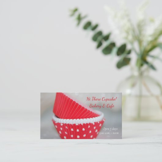 Backwaren Visitenkarte (Stehend Vorderseite)