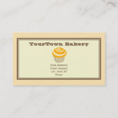 Backwaren Visitenkarten - Orange & Schokolade Cupc Visitenkarte (Rückseite)