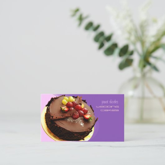 Backwaren Visitenkarten Visitenkarte (Stehend Vorderseite)