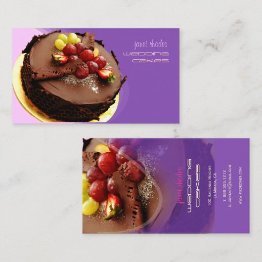 Backwaren Visitenkarten Visitenkarte (Vorne/Hinten)