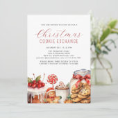 Backwaren Weihnachts-Cookie-Exchange-Party Einladung (Stehend Vorderseite)