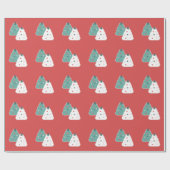 Backwaren Weihnachtskekse Sprinkles Wrapping Paper Geschenkpapier (Flach)