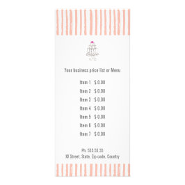 Backwaren Werbekarte