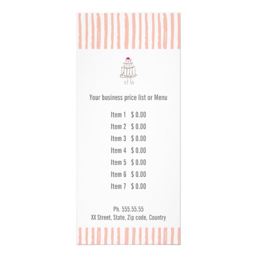 Backwaren Werbekarte (Vorne)