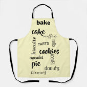 Backwaren Worte Gelbe Küche Schürze (Vorderseite)
