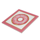 Backwarengeschäft mit rosa eisfarbenen Backwaren Fliese (Seite)