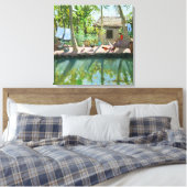 Backwater Indien Leinwanddruck (Insitu (Schlafzimmer))