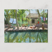 Backwater Indien Postkarte (Vorderseite)
