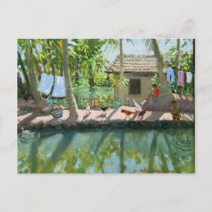 Backwater Indien Postkarte