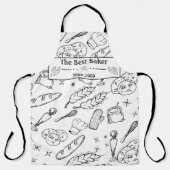 Backwerkzeuge und moderne Bäckereien Schürze (Vorderseite)