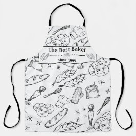 Backwerkzeuge und moderne Bäckereien Schürze