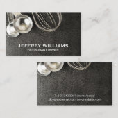 Backwerkzeuge Visitenkarte (Vorne/Hinten)