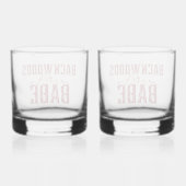 Backwood Babe Whiskey Glass Set Whiskyglas (Rückseite)