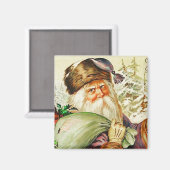 Backwood Santa Vintag Magnet (Vorderseite/Rückseite)