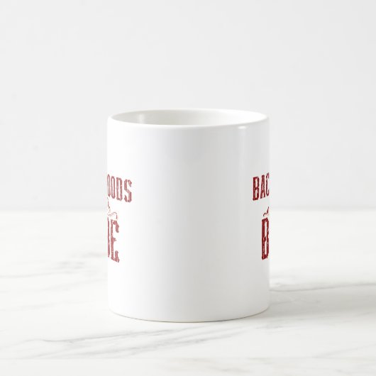 Backwoods Babe Typografy Kaffeetasse (Mittel)