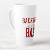 Backwoods Babe Typografy Milchtasse (Linke Ecke)