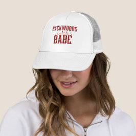 Backwoods Babe Typografy Truckerkappe